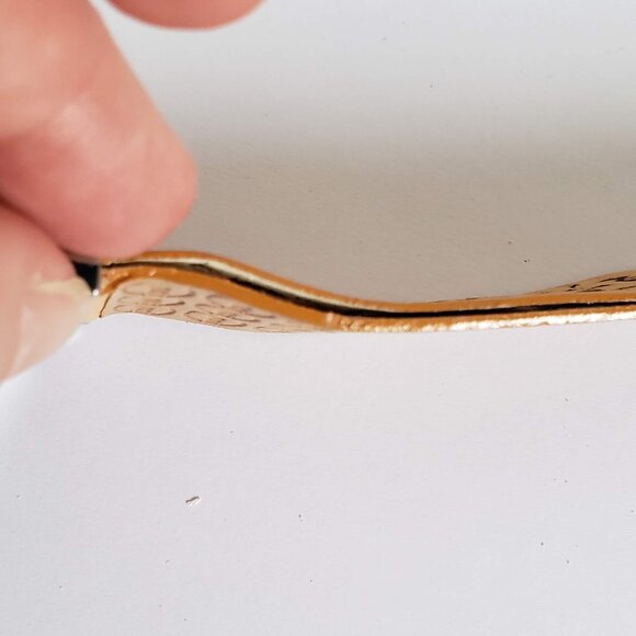 JUST CAVALLI Watch Wide Leather Strap Watch Yellow Cutout Lasercut - Picture 11 of 12